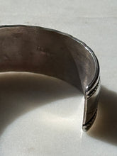 Load image into Gallery viewer, Vintage Navajo Sterling Pink Opal Cuff Bracelet
