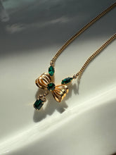 Load image into Gallery viewer, Vintage 12k Gold Fill Bow Necklace 19”
