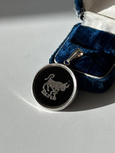 Load image into Gallery viewer, Vintage Taurus Zodiac Sterling Silver Pendant
