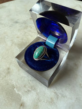 Load image into Gallery viewer, Turquoise Sterling Silver Ring Size 4.75
