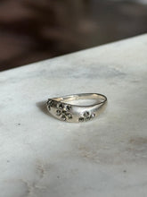 Load image into Gallery viewer, Marcasite Flower Sterling Silver Ring Size 9.25
