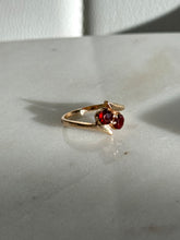 Load image into Gallery viewer, Vintage Toi et Moi Garnet Ring Size 4.5

