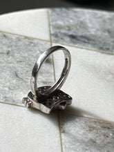 Load image into Gallery viewer, Hello Kitty Sanrio Sterling Silver CZ Ring Size 9
