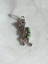 Load image into Gallery viewer, Kokopelli Inlay Charm Sterling Silver
