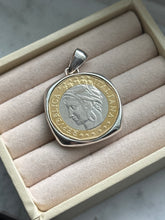 Load image into Gallery viewer, Milor 1000 Italian Lire Coin set in Sterling Silver
