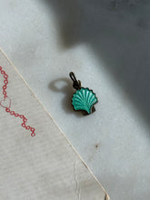 Load image into Gallery viewer, Vintage Denmark Enamel Scallop Sterling Silver Charm
