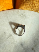 Load image into Gallery viewer, Garnet Sterling &amp; 14k Yellow Gold Ring Size 8
