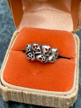 Load image into Gallery viewer, Skull Pile Vintage Sterling Silver Ring Size 6.25
