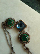 Load image into Gallery viewer, Green &amp; Blue Sterling Silver Bracelet
