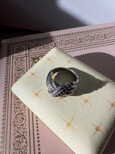 Load image into Gallery viewer, Judith Ripka Blue Sapphire Sterling Silver Ring Size 7
