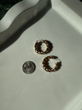 Load image into Gallery viewer, Tubular Gold Vermeil Hoops
