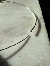 Load image into Gallery viewer, Labradorite &amp; Garnet Sterling Silver Torque Necklace 18”
