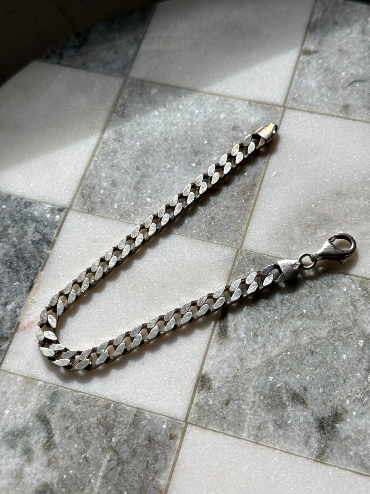 Solid Sterling Silver Cuban Curb Bracelet