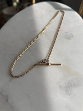 Load image into Gallery viewer, Midcentury Gold Fill Watch Chain w/ T-Bar
