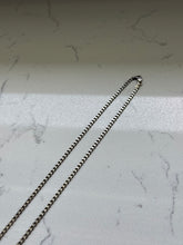 Load image into Gallery viewer, Vintage Cuban Curb Link Sterling Silver Chain 20”
