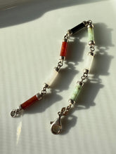 Load image into Gallery viewer, Jade Quartz Black Onyx Sterling Silver Bracelet 7”
