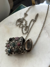 Load image into Gallery viewer, Multistone Container Necklace 30”

