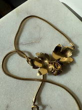 Load image into Gallery viewer, Forstner 1/20 12k Gold Filled Purple Czech Glass Necklace 16”
