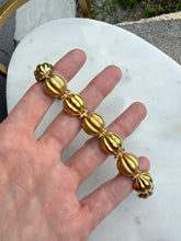 Load image into Gallery viewer, Chunky Italian Gold Vermeil Sailor Clasp Bracelet 7.5”
