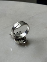 Load image into Gallery viewer, Opal Butterfly Sterling Silver Ring Size 7.75
