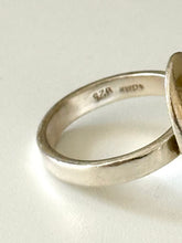Load image into Gallery viewer, Vintage Lapis Sterling Silver Ring Size 7
