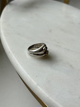 Load image into Gallery viewer, Amethyst &amp; Peridot Sterling &amp; 14k Gold Ring Size 5.5
