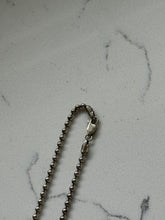Load image into Gallery viewer, Vintage Lucky Spellout Ball Chain Sterling Necklace 18”
