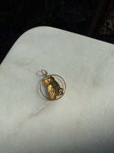 Load image into Gallery viewer, Vintage Owl 14k Yellow Gold Charm
