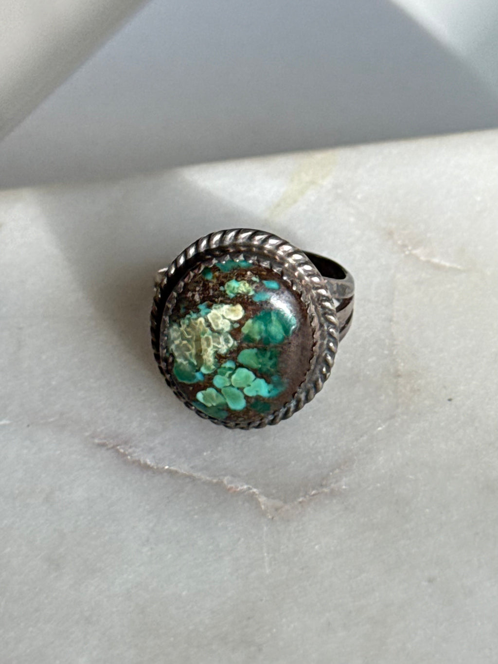 Turquoise Sterling Silver Ring Size 5.25