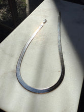 Load image into Gallery viewer, Two-Tone Reversible Sterling Silver Gold Vermeil Herringbone Chain 15.5”
