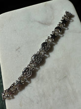 Load image into Gallery viewer, Vintage Celestial Silver Plated Costume Bracelet 7.15”

