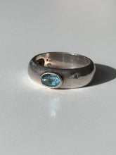 Load image into Gallery viewer, Vintage Blue Topaz Sterling Silver Ring Size 7
