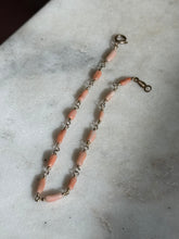 Load image into Gallery viewer, Dainty Coral 1/20 14k Gold Fill Bracelet 7.25”
