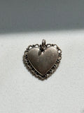 Vintage Sterling Silver Heart Charm