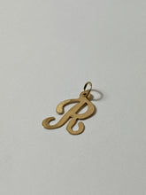 Load image into Gallery viewer, Vintage ‘R’ Initial 14k Gold Charm
