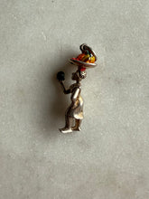 Load image into Gallery viewer, Enamel Woman w/ Fruit Basket Sterling Silver Charm

