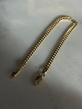 Load image into Gallery viewer, Italian Semi-Solid Gold Vermeil Cuban Link Bracelet 7.5”

