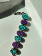 Load image into Gallery viewer, Chunky Sterling Silver Turquoise Bracelet
