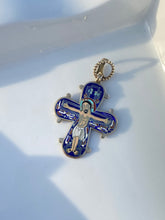 Load image into Gallery viewer, Bernhard Hertz Denmark Enamel Sterling Silver Dagmar Cross Pendant
