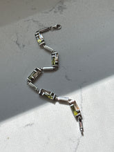 Load image into Gallery viewer, Multistone Sterling Silver Bracelet 7.25”
