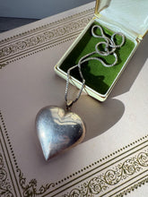 Load image into Gallery viewer, Vintage Bubble Heart Sterling Silver Necklace 15.5”
