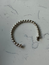 Load image into Gallery viewer, Italian Sterling Silver San Marco Croissant Link Bracelet 8”
