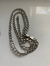 Load image into Gallery viewer, Curb Link Vintage Sterling Silver Chain
