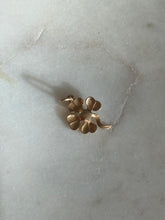 Load image into Gallery viewer, Four Leaf Clover 14k Gold Mini Charm
