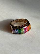 Load image into Gallery viewer, Multicolor Gold Vermeil Ring Size 9
