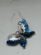 Load image into Gallery viewer, Vintage Enamel Butterfly Large Pendant

