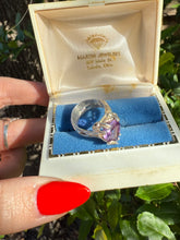 Load image into Gallery viewer, Purple Gemstone Sterling Silver Ring Size 6.25
