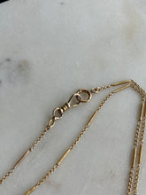 Load image into Gallery viewer, Antique 14k watch chain w/ Dog Clip 14”
