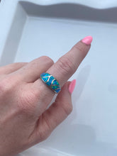 Load image into Gallery viewer, Opal Inlay Sterling Silver Ring
