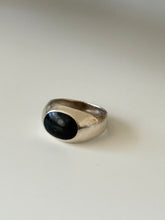 Load image into Gallery viewer, Black Onyx Solid Sterling Ring Size 10.75
